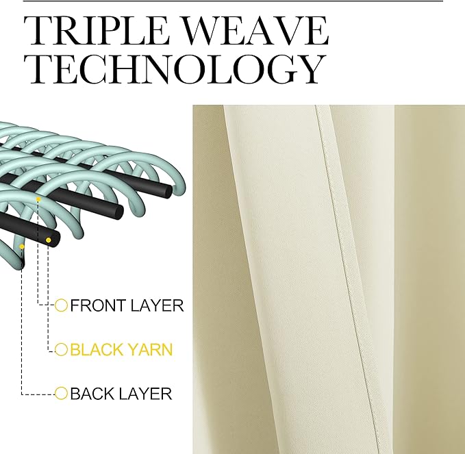 NICETOWN Blackout Curtains for Bedroom, Home Decorations Thermal Insulated - Image 5