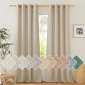 NICETOWN Linen Angora Curtains for Living Room, Grommet Privacy Assured Semi by NICETOWN