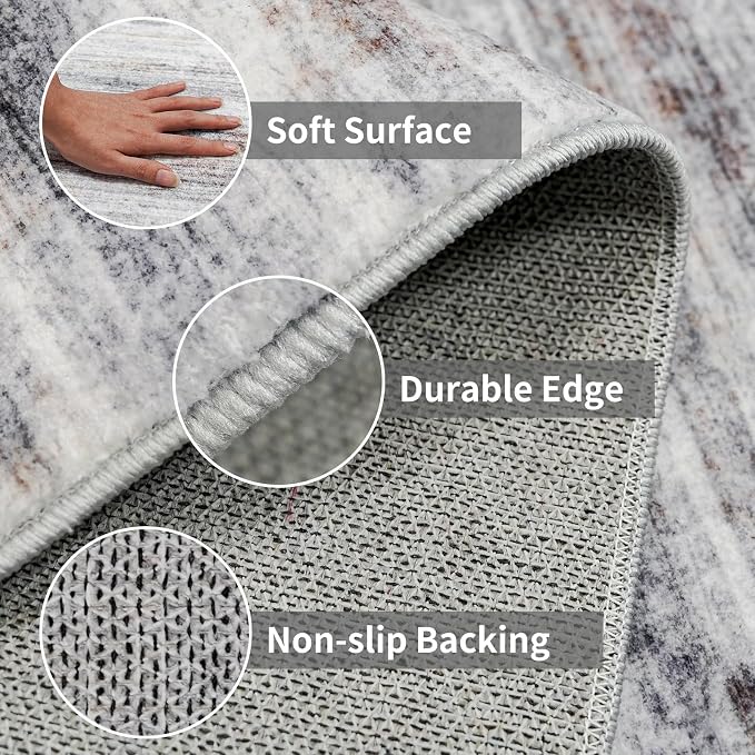 Large Runner Rugs for Hallway 4x16: Non-Slip Washable Wide Carpet - Image 4