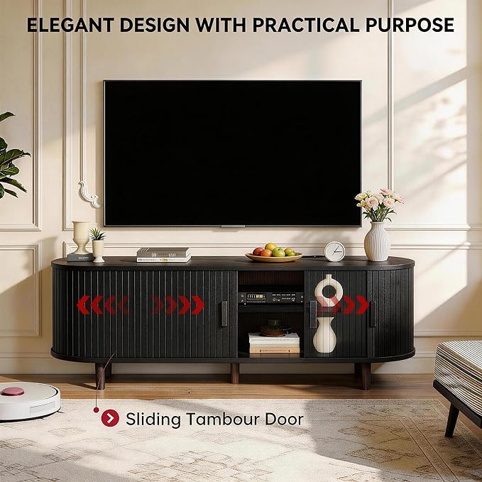 65" Mid Century Modern TV Stand - Image 5