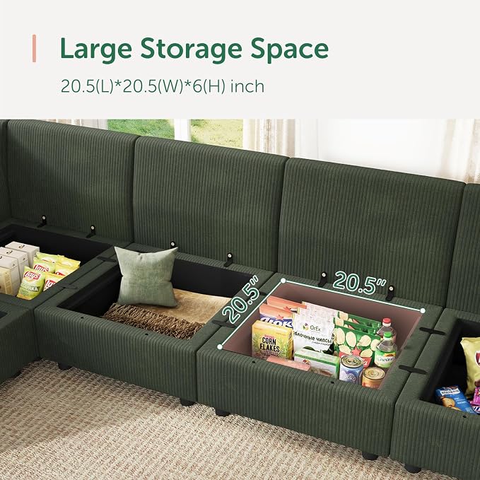 HONBAY Modular Sectional Sofa - Image 8