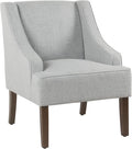 HomePop Swoop Arm Living-Room-Chairs, Soft Dove Gray by HomePop