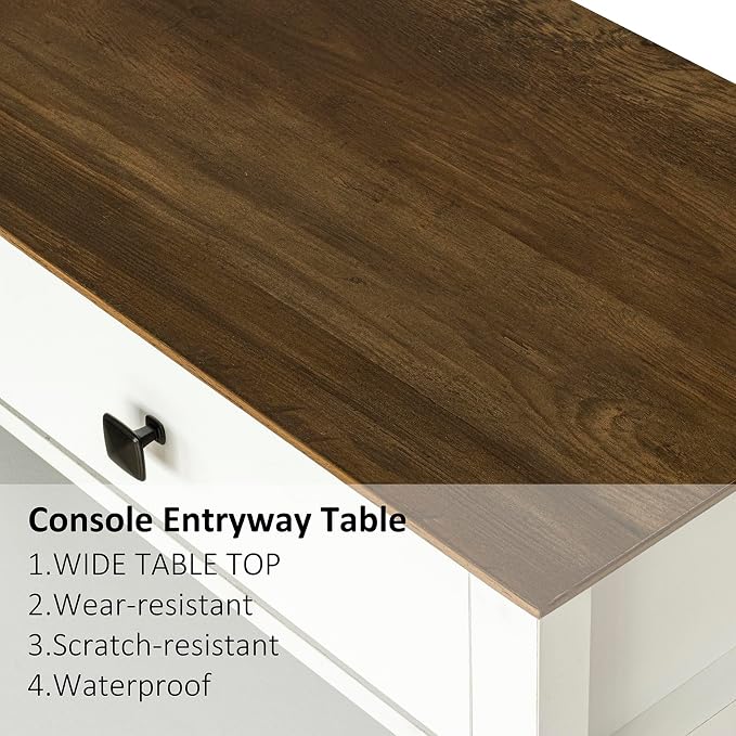 Lomojo Console Table, Sofa Table 13.8" D x 39.37" W x 31.5" HEntryway Table - Image 8