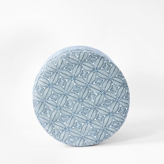 HomePop Upholstered Round Storage Ottoman|Homepop Home Décor|Upholstered Round - Image 6