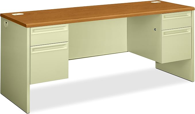 HON Credenza with Kneespace, 72 by 24 by 29-1/2-Inch, Harvest/Putty by HON