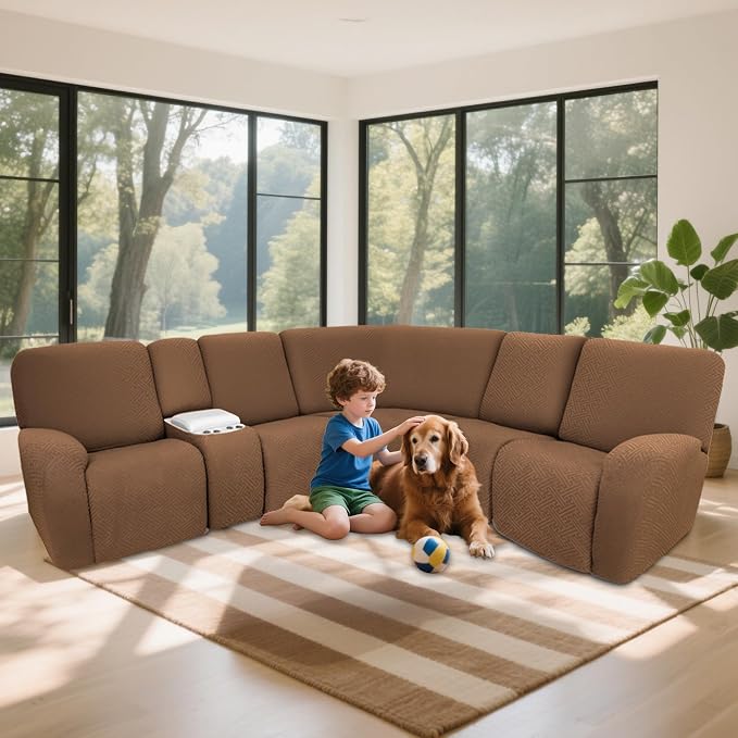 100% Waterproof Sectional Recliner Couch Covers - Image 2