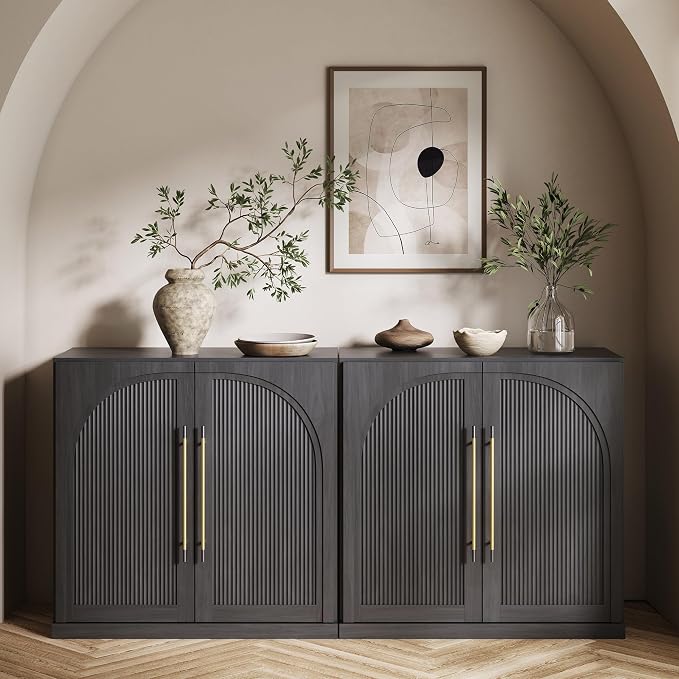 BELLEZE Set of 2 Modular Sideboard - Image 8