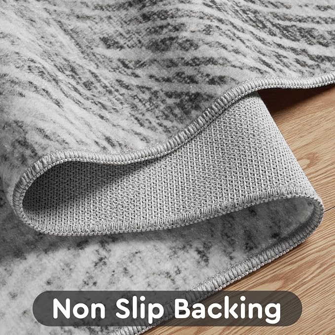 8x10 Area Rugs for Living Room-Machine Washable Rug Ultra Soft Non Slip Area - Image 3