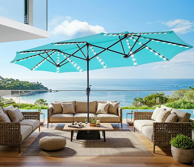 SUPERJARE 13ft Outdoor Patio Umbrella - Image 6