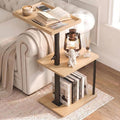 Faesun C Table End Table Adjustable Height, 360°Swivel TV Tray Table by Faesun