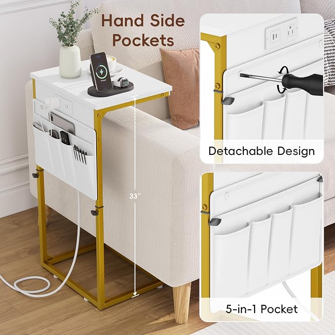 Vagusicc C-Shaped End Table - Image 6