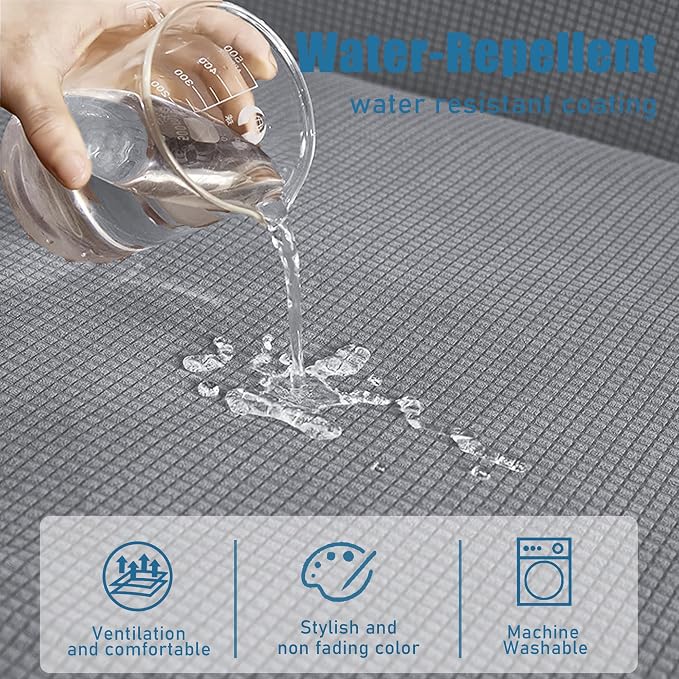Water Repellent Sofa Cushion Cover, Stretch Sectional Couch Covers Separete - Image 3