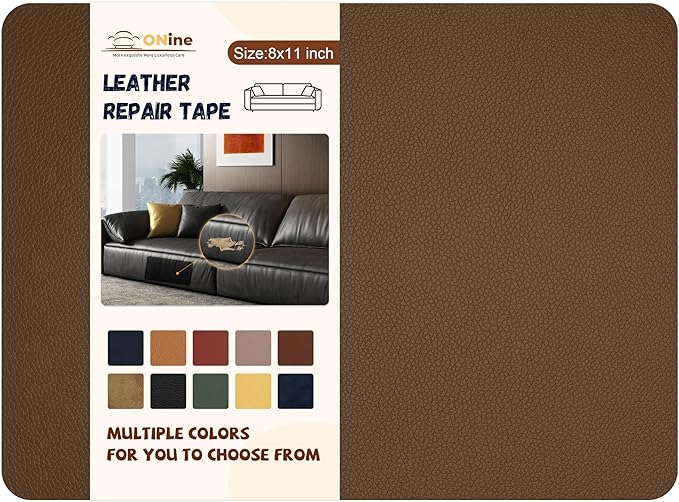 ONine Leather Repair Patch, Self-Adhesive Couch Patch, Car Seats Backpack by Onine