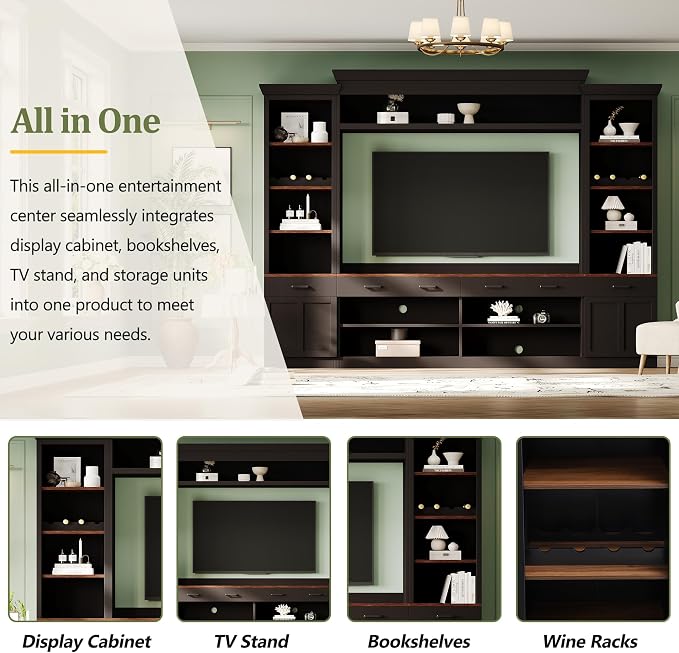 Merax Minimalist Entertainment Wall Unit Set - Image 2