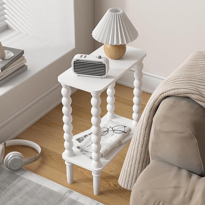 Veegle Narrow Side Table, Small End Table by Unknown