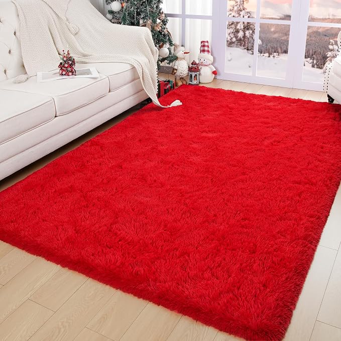 Chicrug Soft Area Rugs for Bedroom Living Room Plush Fluffy Rug 4x6 Feet - Image 3