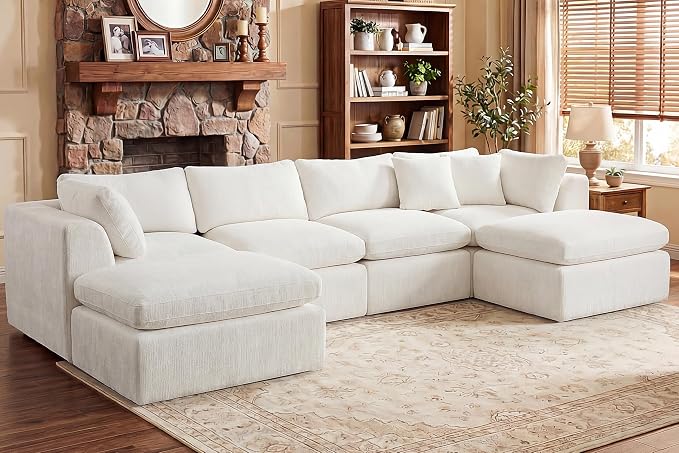 GRUSIGN 141'' Oversized Boneless Cloud Couch by GRUSIGN