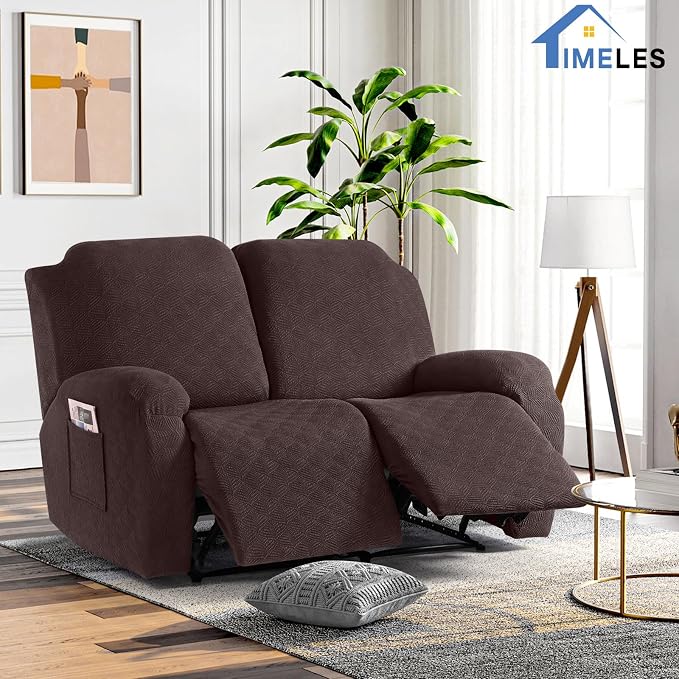 Timeles Recliner Covers Extra Wide Recliner Loveseat Covers Oversized Reclining - Image 7