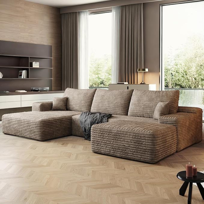 108" Sectional Couches for Living Room Cloud Couch Sofa by AWarmHomeForYou