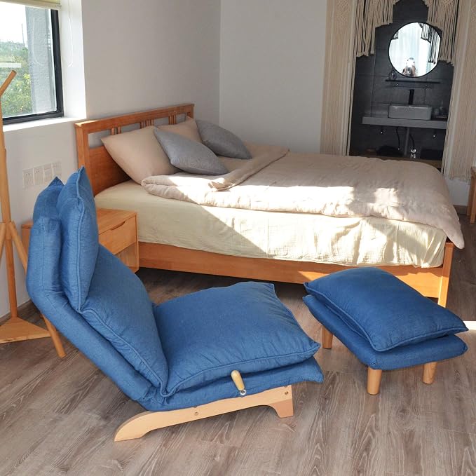Floor Chair Single Lazy Sofa Leisure Balcony Reclining Japanese Tatami - Image 9