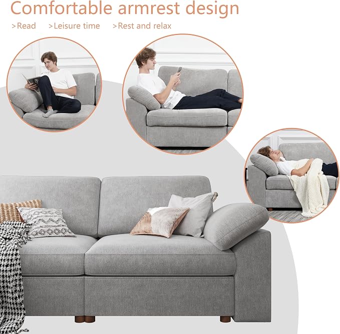 EASE MOOSE Modern Loveseat Sofa - Image 7