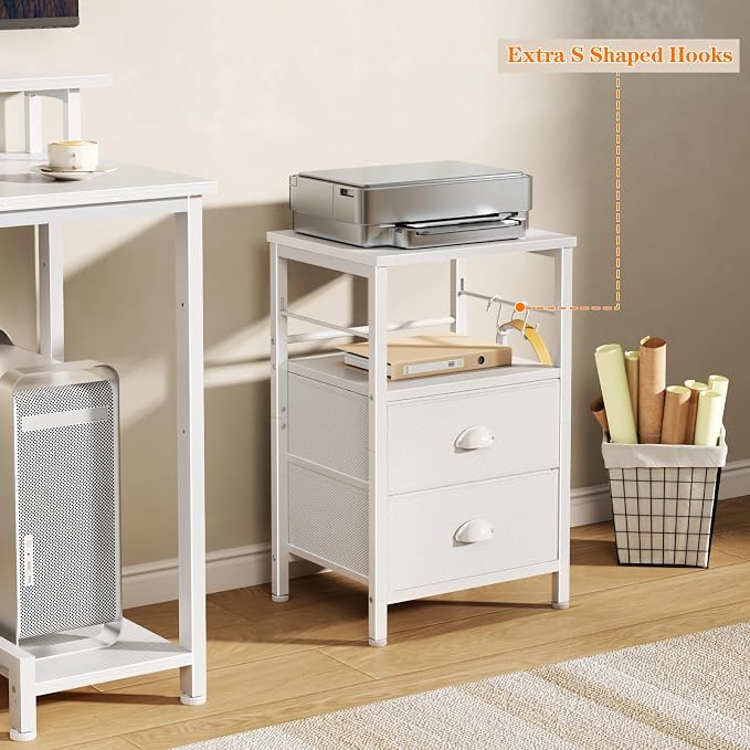 Furologee Nightstands Set of 2, End Table - Image 7