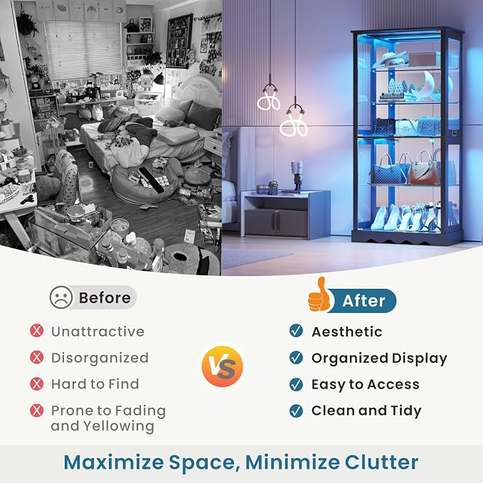 Dystler 71'' Glass Display Cabinet - Image 7