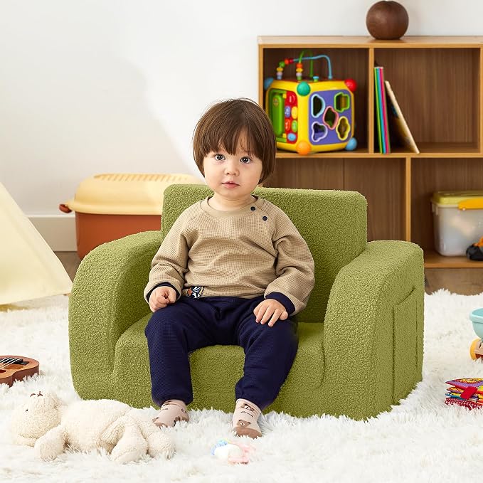 Toddler Couch, 2-in-1 Toddler Chairs Comfy 1-3 Years Old, Toddler Chair - Image 2