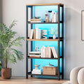 Vlsrka Wooden Bookshelf with Lights, 5 Tier Bookshelf with Storage, Tall by VlsrkaFurniture