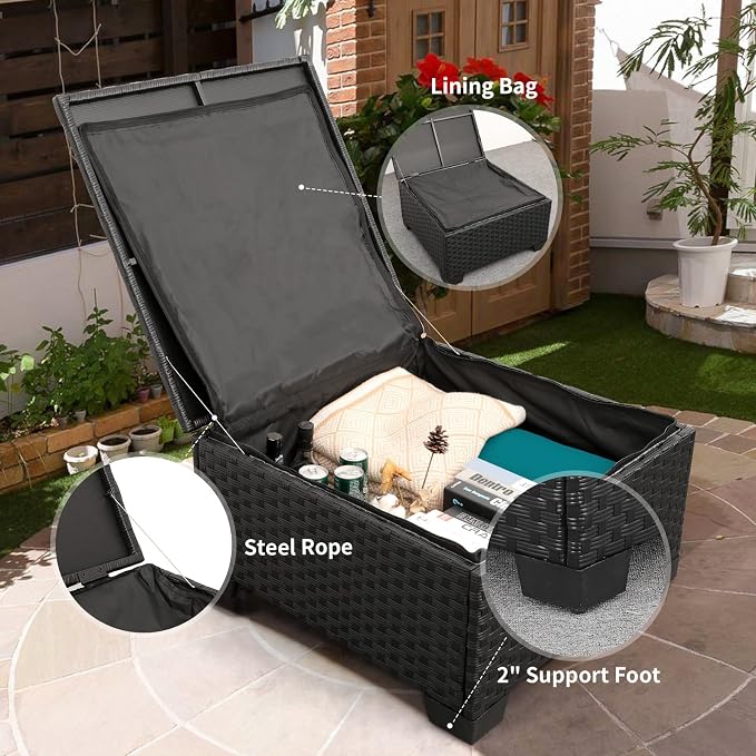 Rattaner Wicker Patio Furniture Set - Image 5