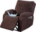 Gennia Recliner Chair Covers 3 Pieces, Waterproof Jacquard Reclining Chair Cover by Genina