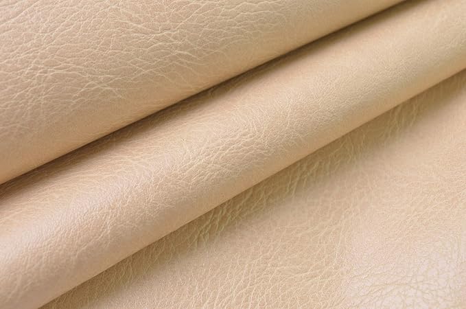 Wento Thick 2 Yard Faux Leather Fabric Soft Skin Grain PU Leather Fabric - Image 2