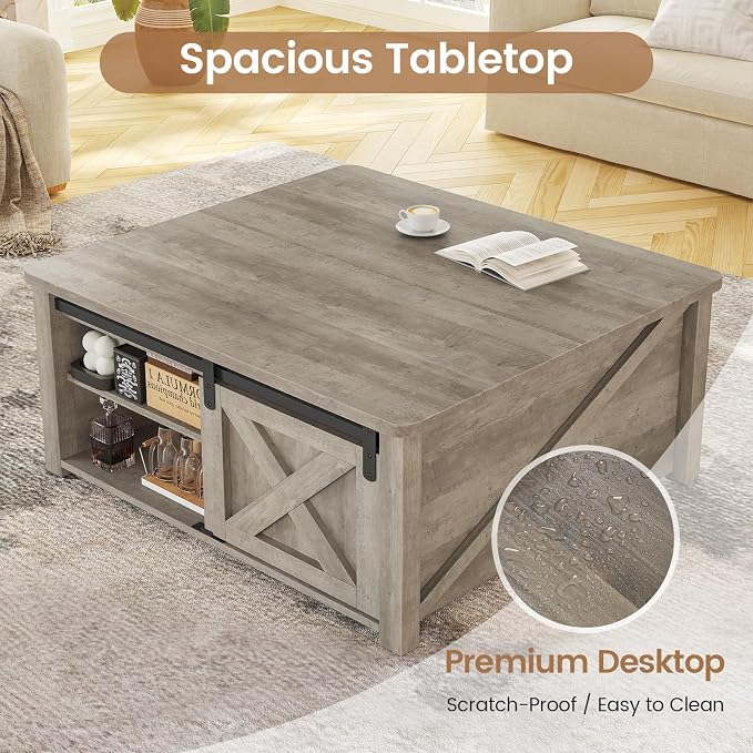 SEDETA 31.5" Lift Top Coffee Table - Image 5