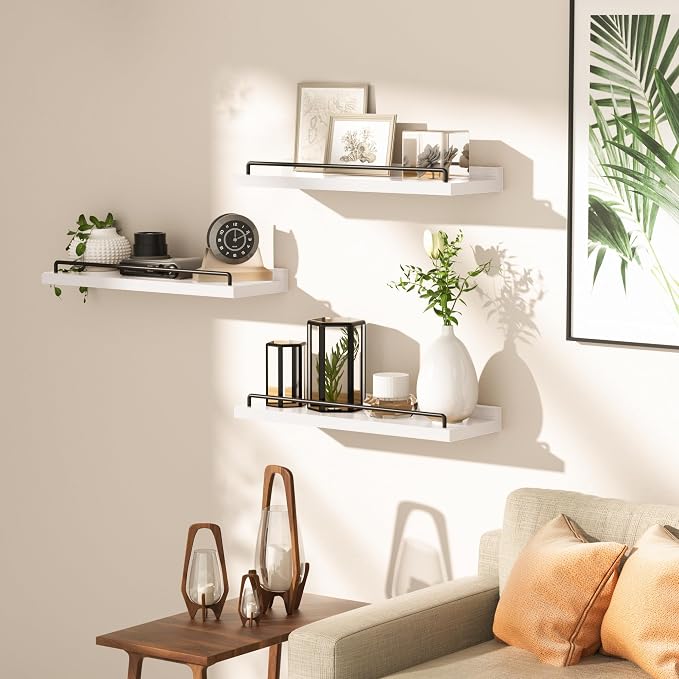 RYOFOBETTO Floating Shelves for Wall Decor, Living Room, Picture Frames - Image 5