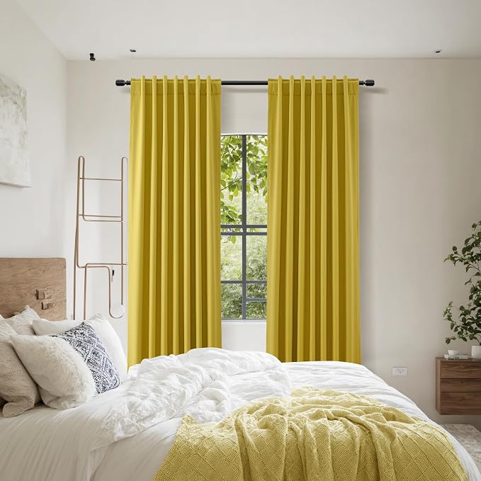 Guken 100% Blackout Curtains 90 Inch Length 2 Panels Set - Image 9