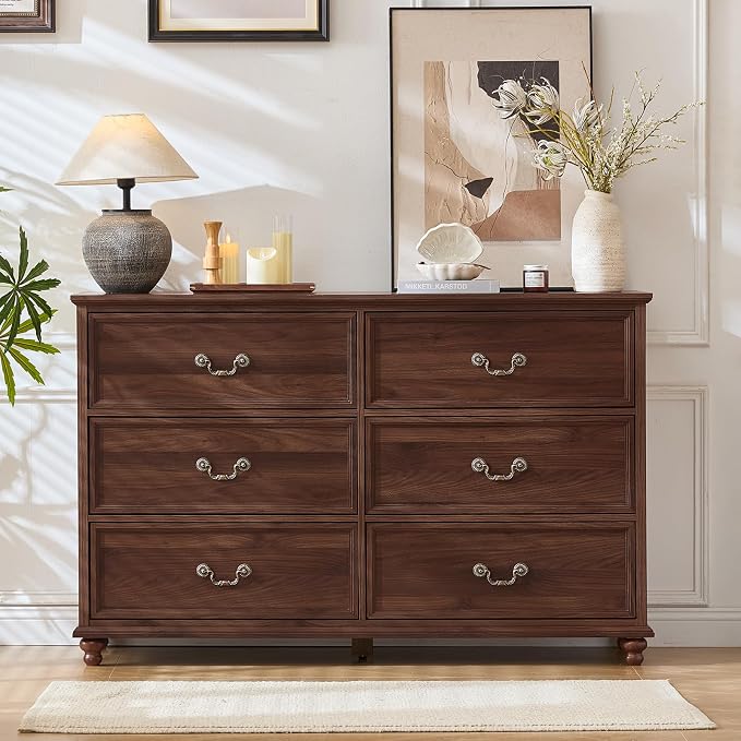 Joaxswe Farmhouse 6 Drawers Dresser - Image 8