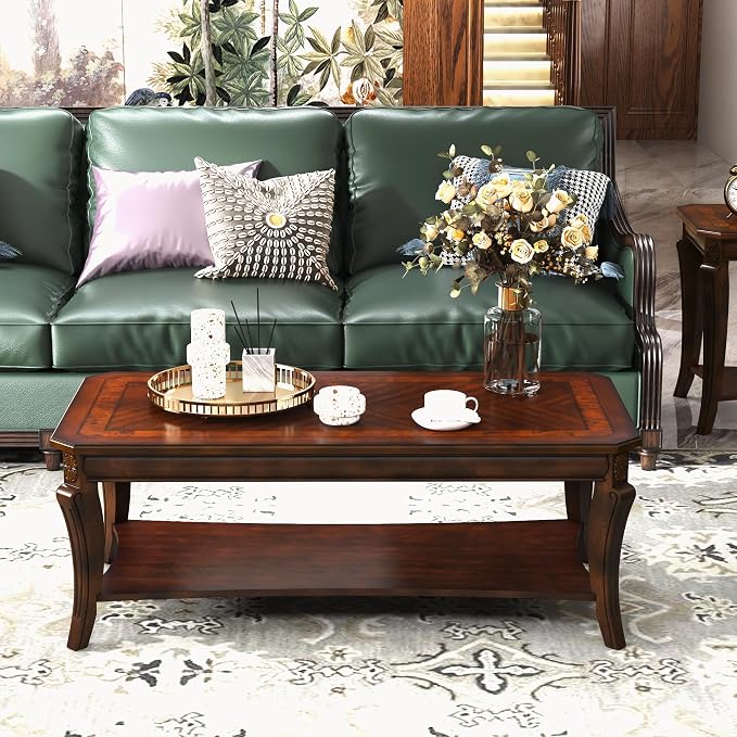 LEEMTORIG Vintage Wood Coffee Table - Image 3