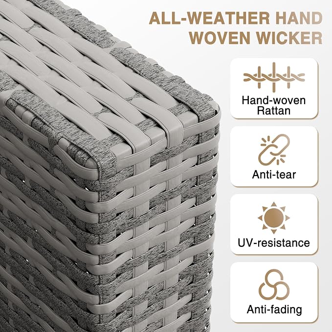 Aoxun Patio Furniture Sets, 7-Piece Outdoor Patio Furniture - Image 4