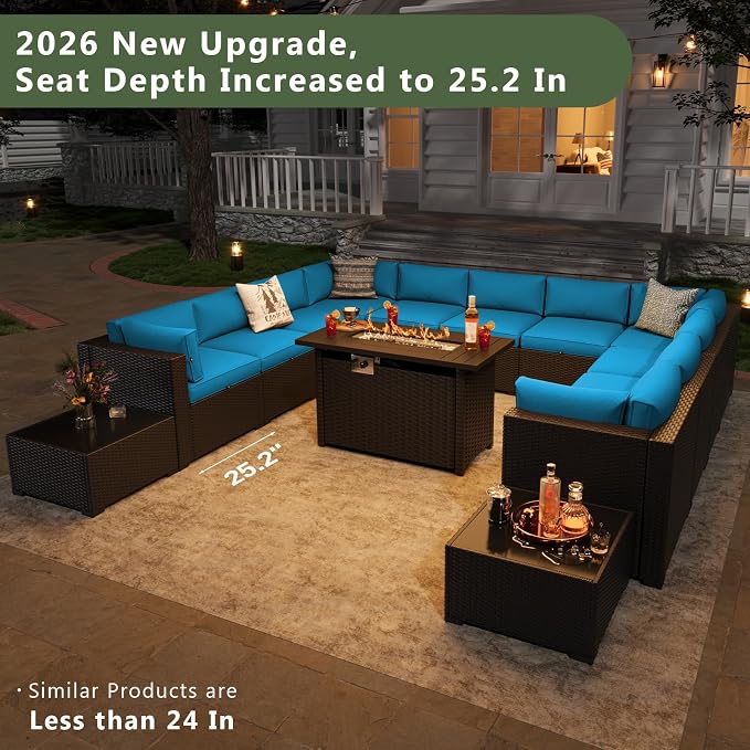 Aoxun 15 Piece Patio Furniture Set - Image 2