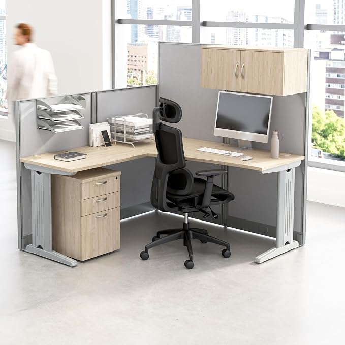 Bush Business Furniture 65-inch L Shaped Cubicle Desk - Image 2