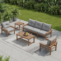 HDPE 4 Piece Patio Furniture Set, All-Weather Outdoor Couch by YourPerfectOutdoorEscape