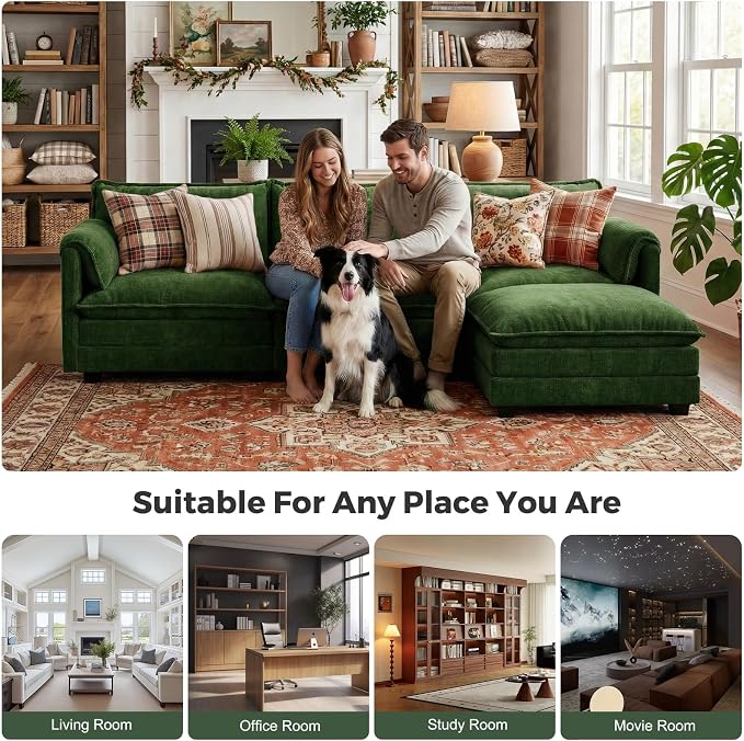 ELUCHANG Oversized 79" Modular Sectional Sofa, Comfy Cloud Couch - Image 3