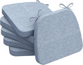 AAAAAcessories D-Shaped Chair Cushions, Machine-Washable Cover, Light Blue by AAAAAcessories