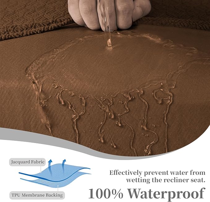 100% Waterproof Sectional Recliner Couch Covers - Image 4