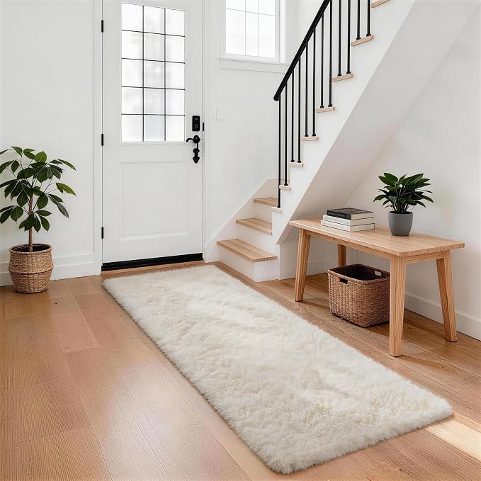 Ophanie Runner Rug for Hallway, 3x6 Washable Non-Slip Fluffy Soft Bedside Rugs by Ophanie