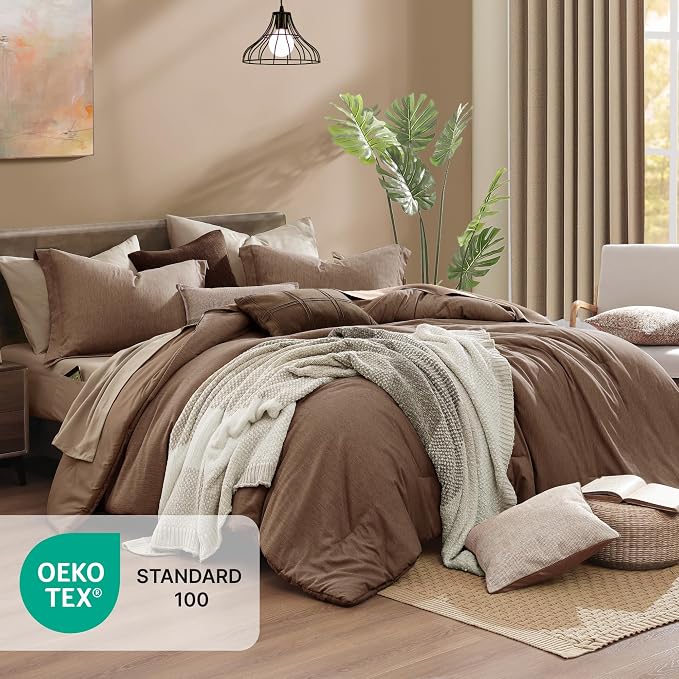 Monbix California King Comforter Set, Bed in a Bag 7 Pieces - Image 5