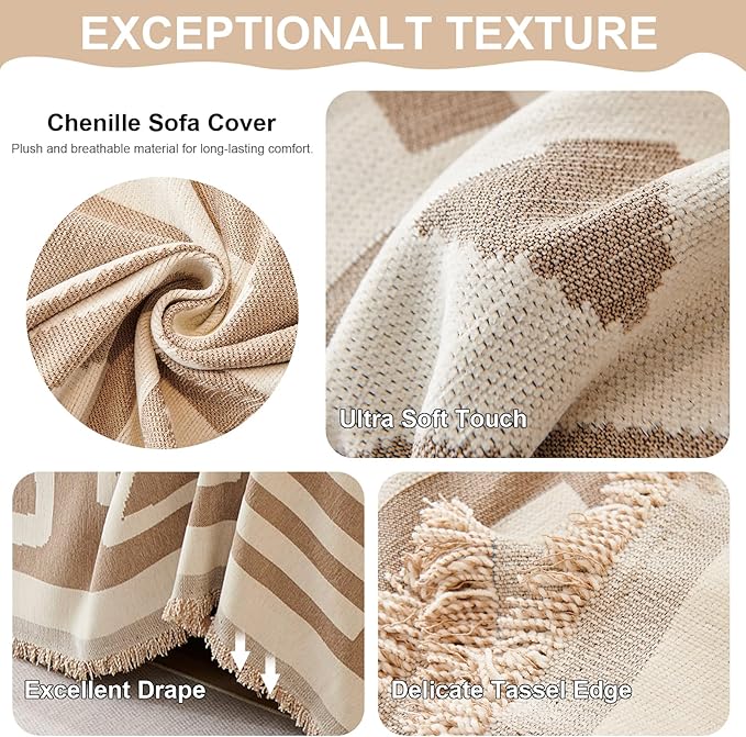 VClife Boho Couch Cover, Washable Sofa Cover - Image 4