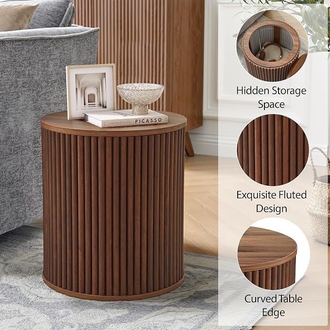 AVZEAR Fluted Round Side Table - Image 5
