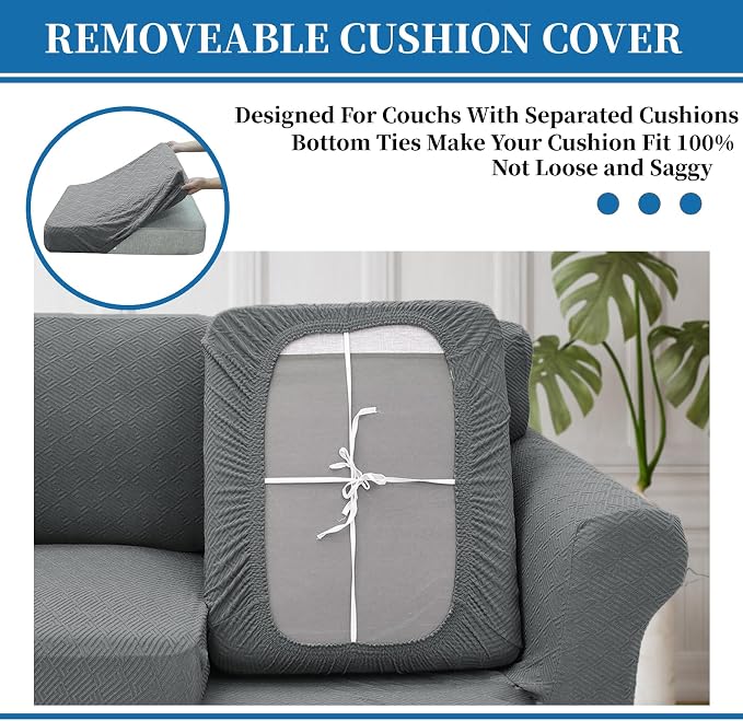 XINEAGE 2026 New 4 Pieces Extra Large Couch Covers - Image 4