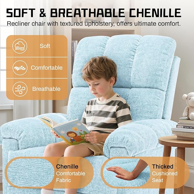Korser Recliner Chair, Swivel Rocker Recliner Chair - Image 7